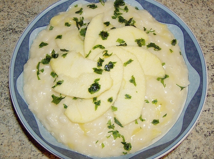 Risotto mele e taleggio