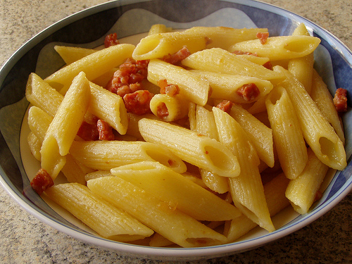 Penne con salsiccia calabrese piccante