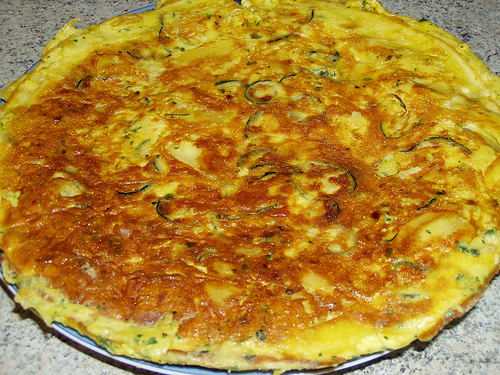 Frittata con zucchine e patate