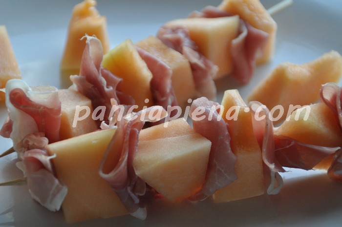 Spiedini prosciutto e melone